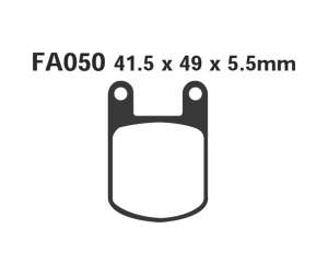PASTIGLE FRENO EBC MESCOLA ORGANICA MOTO CODICE R1205000