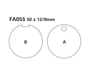 PASTIGLE FRENO EBC MESCOLA ORGANICA MOTO CODICE R1205500