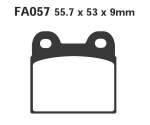 PASTIGLE FRENO EBC MESCOLA ORGANICA MOTO CODICE R1205700