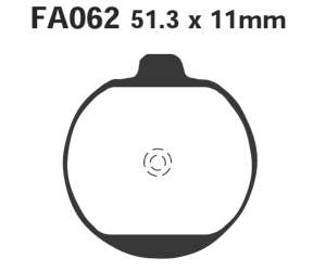 PASTIGLE FRENO EBC MESCOLA ORGANICA MOTO CODICE R1206200