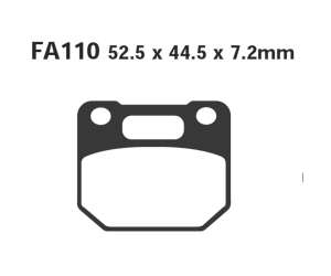 PASTIGLE FRENO EBC MESCOLA ORGANICA MOTO CODICE R1211000