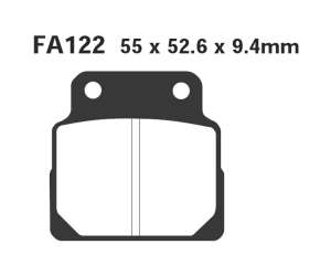 PASTIGLE FRENO EBC MESCOLA ORGANICA MOTO CODICE R1212200