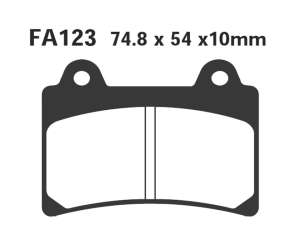 PASTIGLE FRENO EBC MESCOLA ORGANICA MOTO CODICE R1212300