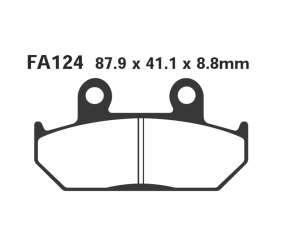 PASTIGLE FRENO EBC MESCOLA ORGANICA MOTO CODICE R1212400