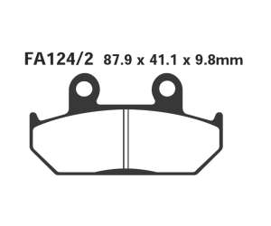 PASTIGLE FRENO EBC MESCOLA ORGANICA MOTO CODICE R1212402