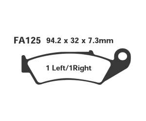 PASTIGLE FRENO EBC MESCOLA ORGANICA MOTO CODICE R1212500