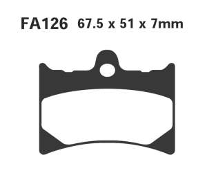 PASTIGLE FRENO EBC MESCOLA ORGANICA MOTO CODICE R1212600