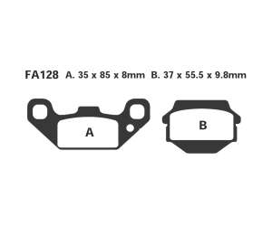 PASTIGLE FRENO EBC MESCOLA ORGANICA MOTO CODICE R1212800