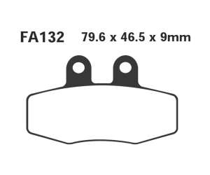 PASTIGLE FRENO EBC MESCOLA ORGANICA MOTO CODICE R1213200