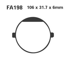 PASTIGLE FRENO EBC MESCOLA ORGANICA MOTO CODICE R1219800