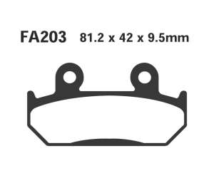 PASTIGLE FRENO EBC MESCOLA ORGANICA MOTO CODICE R1220300