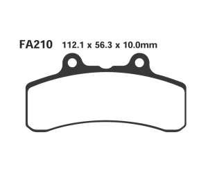 PASTIGLE FRENO EBC MESCOLA ORGANICA MOTO CODICE R1221000