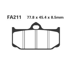 PASTIGLE FRENO EBC MESCOLA ORGANICA MOTO CODICE R1221100