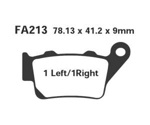 PASTIGLE FRENO EBC MESCOLA ORGANICA MOTO CODICE R1221300