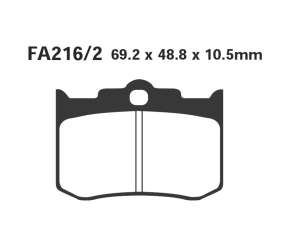PASTIGLE FRENO EBC MESCOLA ORGANICA MOTO CODICE R1221602