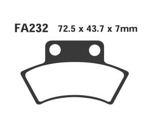 PASTIGLE FRENO EBC MESCOLA ORGANICA MOTO CODICE R1223200
