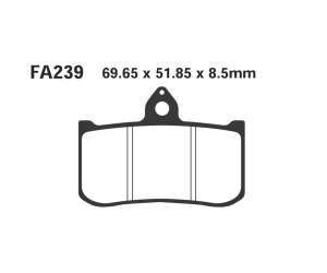 PASTIGLE FRENO EBC MESCOLA ORGANICA MOTO CODICE R1223900