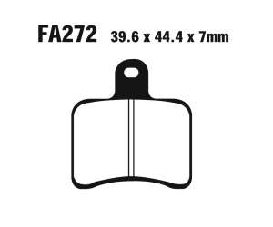 PASTIGLE FRENO EBC MESCOLA ORGANICA MOTO CODICE R1227200