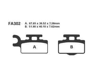 PASTIGLE FRENO EBC MESCOLA ORGANICA MOTO CODICE R1230200