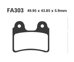 PASTIGLE FRENO TT EBC MESCOLA ORGANICA MOTO CODICE R1130300