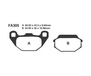 PASTIGLE FRENO EBC MESCOLA ORGANICA MOTO CODICE R1230500