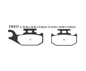 PASTIGLE FRENO EBC MESCOLA ORGANICA MOTO CODICE R1231700