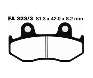 PASTIGLE FRENO EBC MESCOLA ORGANICA MOTO CODICE R1232303