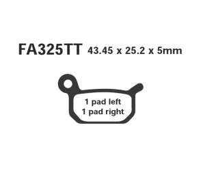 PASTIGLE FRENO EBC MESCOLA ORGANICA MOTO CODICE R1232500
