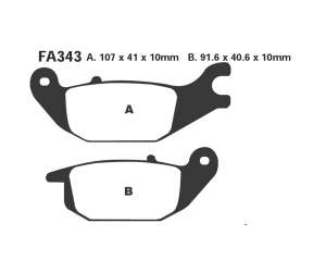 PASTIGLE FRENO EBC MESCOLA ORGANICA MOTO CODICE R1234300