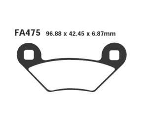 PASTIGLE FRENO EBC MESCOLA ORGANICA MOTO CODICE R1247500