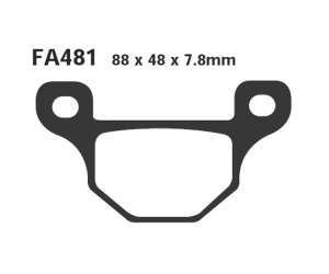 PASTIGLE FRENO EBC MESCOLA ORGANICA MOTO CODICE R1248100