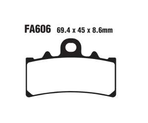 PASTIGLE FRENO EBC MESCOLA ORGANICA MOTO CODICE R1260600