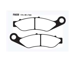 PASTIGLE FRENO EBC MESCOLA ORGANICA MOTO CODICE R1263800