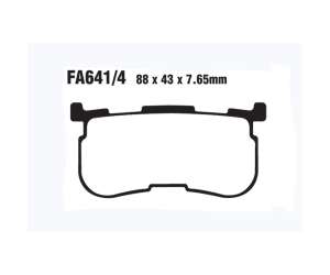 PASTIGLE FRENO EBC MESCOLA ORGANICA MOTO CODICE R1264104
