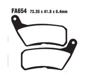 PASTIGLE FRENO EBC MESCOLA ORGANICA MOTO CODICE R1265400