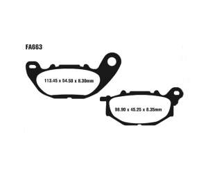 PASTIGLE FRENO EBC MESCOLA ORGANICA MOTO CODICE R1266300