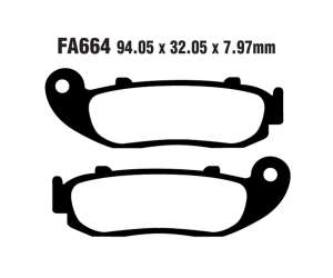 PASTIGLE FRENO EBC MESCOLA ORGANICA MOTO CODICE R1266400