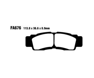 PASTIGLE FRENO EBC MESCOLA ORGANICA MOTO CODICE R1267600