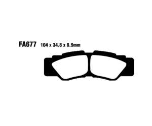 PASTIGLE FRENO EBC MESCOLA ORGANICA MOTO CODICE R1267700