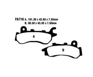 PASTIGLE FRENO EBC MESCOLA ORGANICA MOTO CODICE R1271600