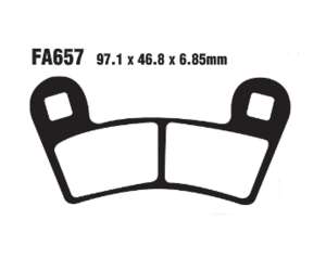 PASTIGLE FRENO EBC MESCOLA SINTER MOTO CODICE R1465700