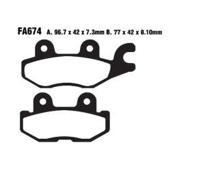 PASTIGLE FRENO EBC MESCOLA SINTER MOTO CODICE R1467400