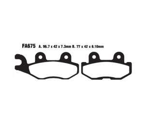PASTIGLE FRENO EBC MESCOLA SINTER MOTO CODICE R1467500