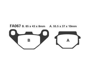 PASTIGLE FRENO EBC MESCOLA CARBON SCOOTER CODICE R2306700