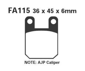 PASTIGLE FRENO EBC MESCOLA CARBON SCOOTER CODICE R2311500