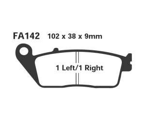 PASTIGLE FRENO EBC MESCOLA CARBON SCOOTER CODICE R2314200