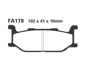 PASTIGLE FRENO EBC MESCOLA CARBON SCOOTER CODICE R2317900