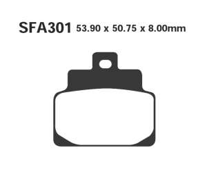 PASTIGLE FRENO EBC MESCOLA CARBON SCOOTER CODICE R2330100