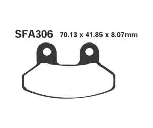 PASTIGLE FRENO EBC MESCOLA CARBON SCOOTER CODICE R2330600