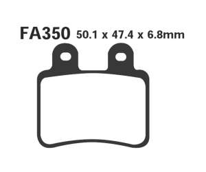PASTIGLE FRENO EBC MESCOLA CARBON SCOOTER CODICE R2335000